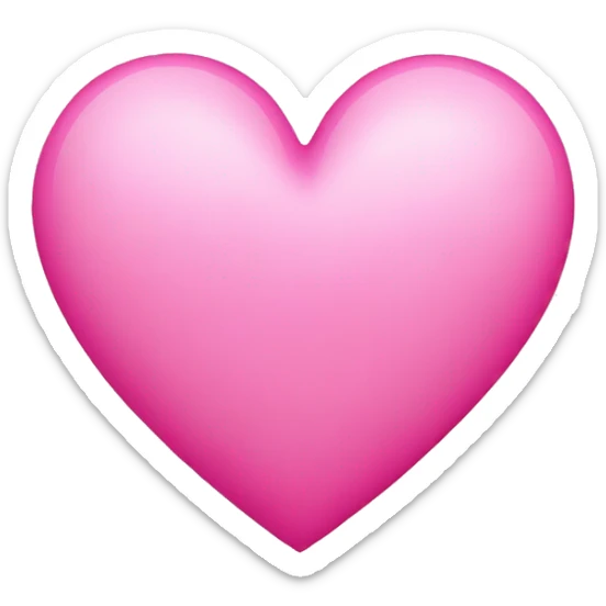 Pink heart  sticker