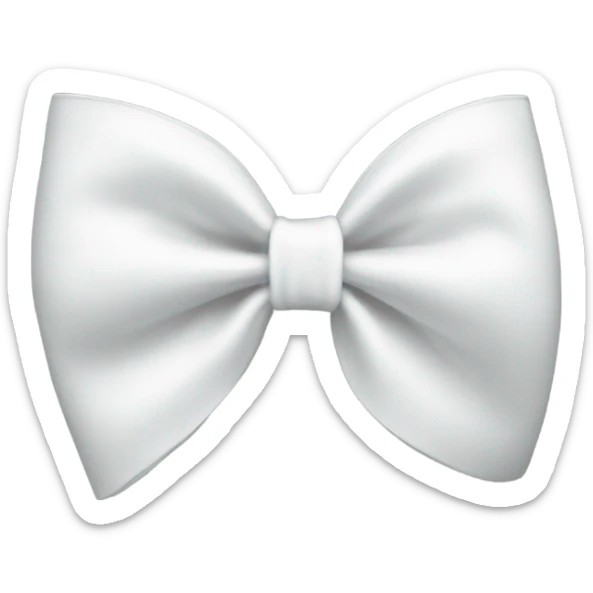 White bow sticker