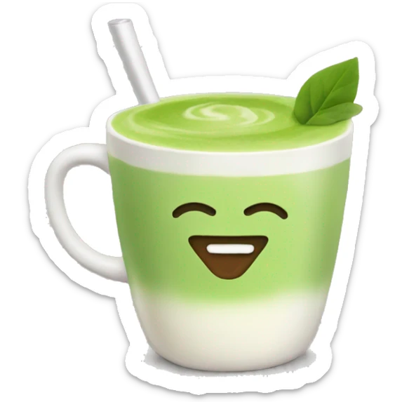 matcha latte sticker