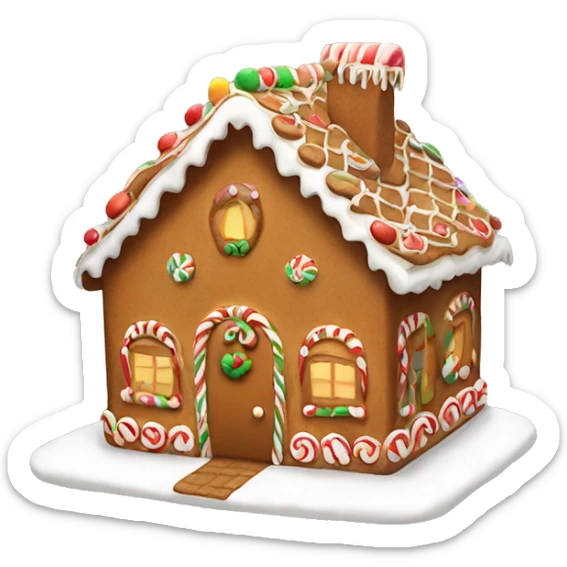 gingerbread house sticker