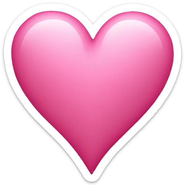 Pink heart sticker