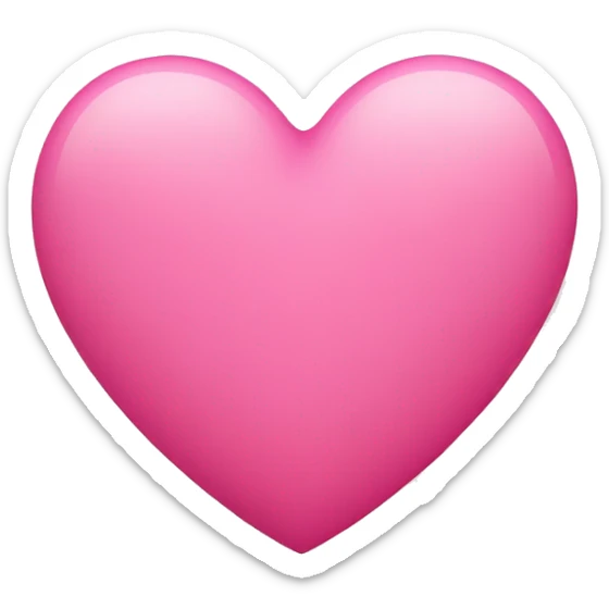 Pink heart sticker