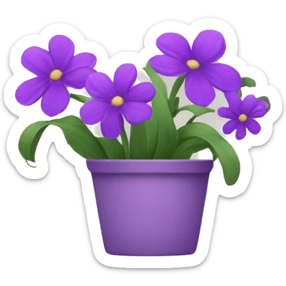 Purple flowers  sticker
