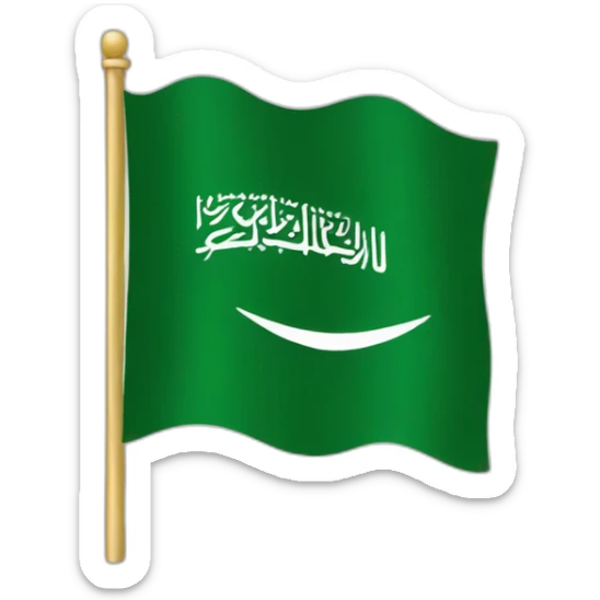 Flag saudi sticker