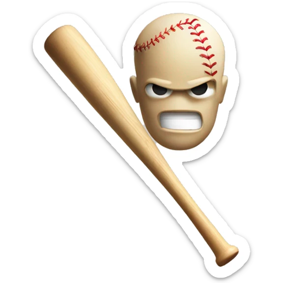 baseball bat sticker
