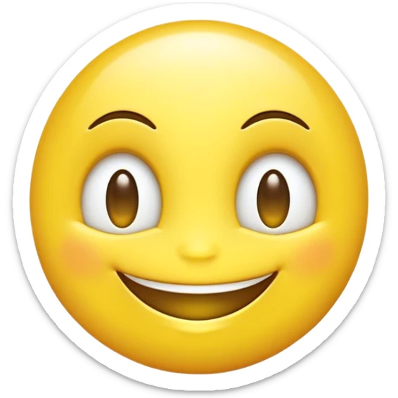 the happiest emoji ever make it so happy looking at it you cant make so happy aliens will faint in glaxies far far away make even hapier than that so the spiritual realms can see its glisten and they die because it is so happy sticker