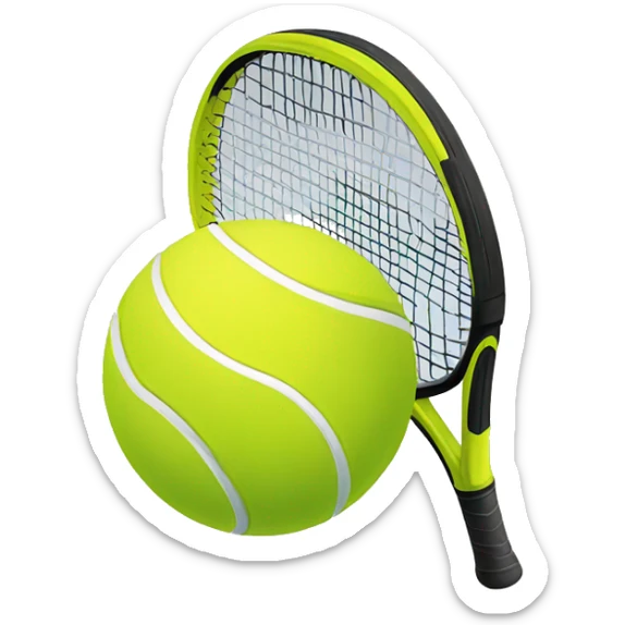 tennis ball sticker