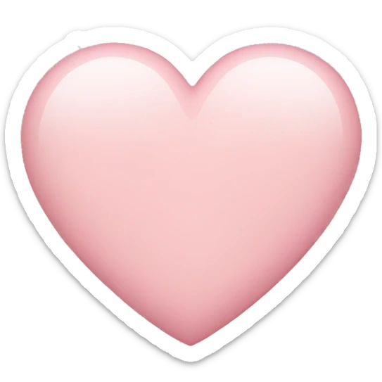 Light pink heart sticker