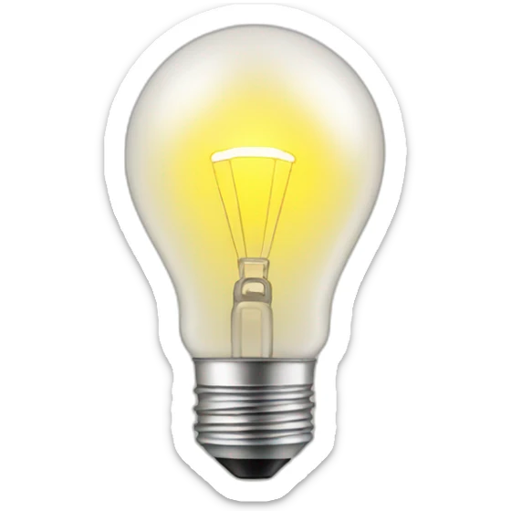 light bulb sticker