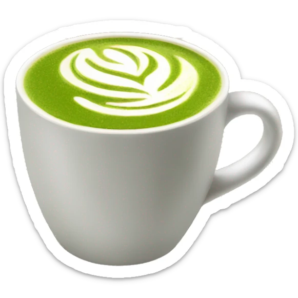 Matcha latte  sticker