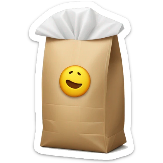 A food bag, made of carboard sealable filled with a flour sticker