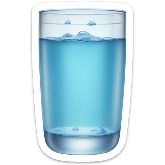 Glass with water  sticker