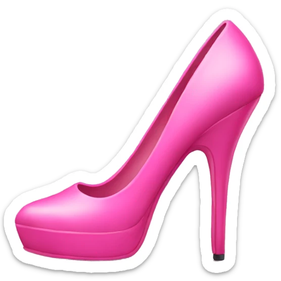 Pink high heels sticker