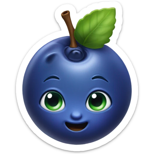 Blueberry sticker