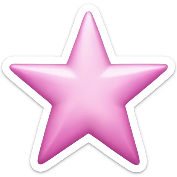 A pink star  sticker