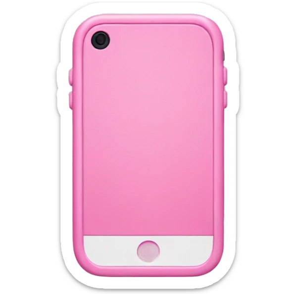 Pink iPhone sticker