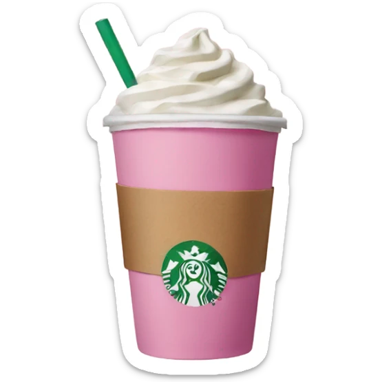 Starbucks pink sticker