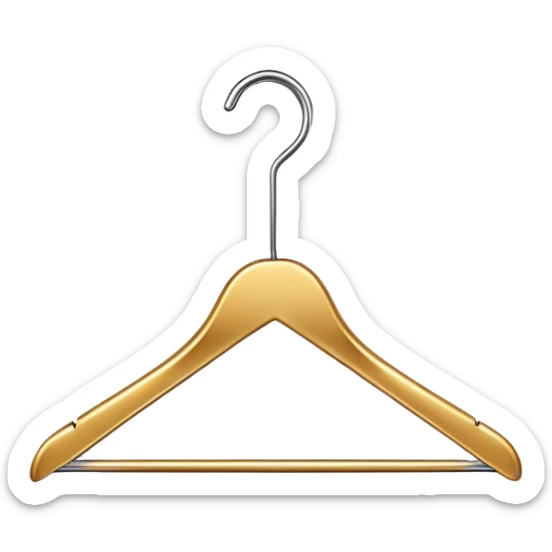 fashion company logo with a stylish clothing hanger sticker