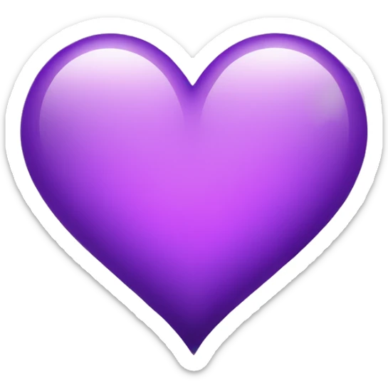 Heart purple light sticker