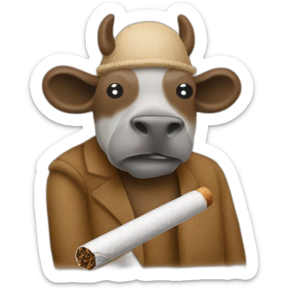 carpincho fumando un cigarrilo artesanal fino mientras descansa panza arriba sticker