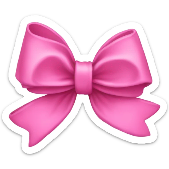 pink bow sticker