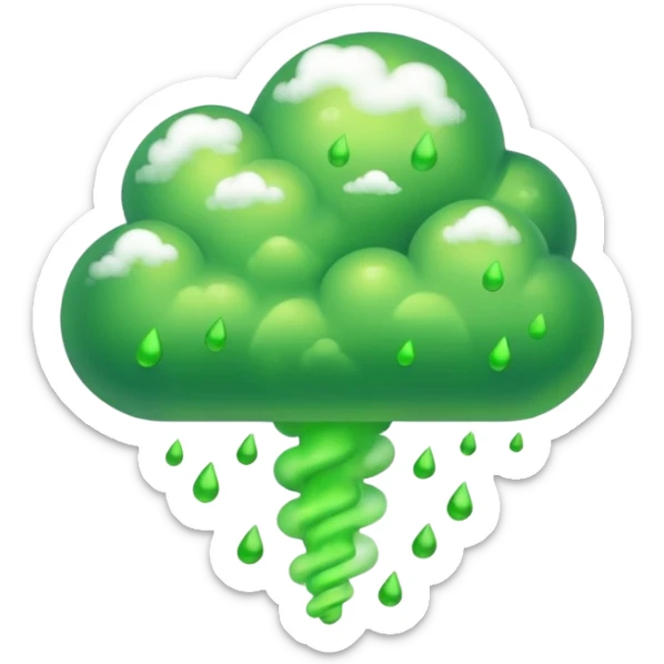 poisonous gas, isometric sticker