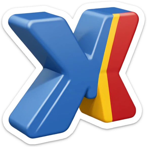 "ATX" Block letters painted the colors of the stemmas state flag sticker