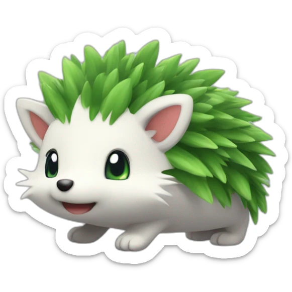 Shaymin-hedgehog sticker