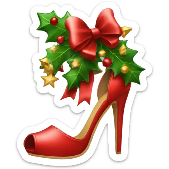 Christmas heels  sticker