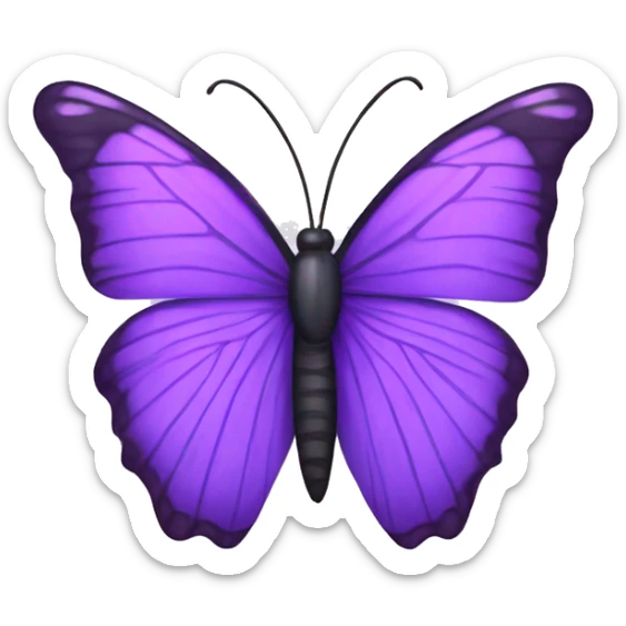   purple butterfly sticker