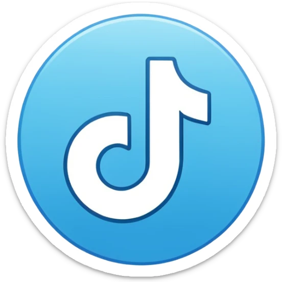 Créame un emoji que sea el logotipo de  verificacion de tiktok sticker