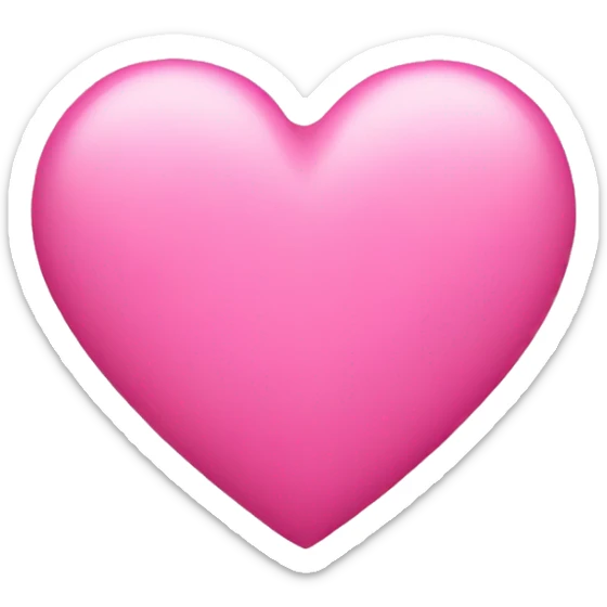 Pink heart sticker