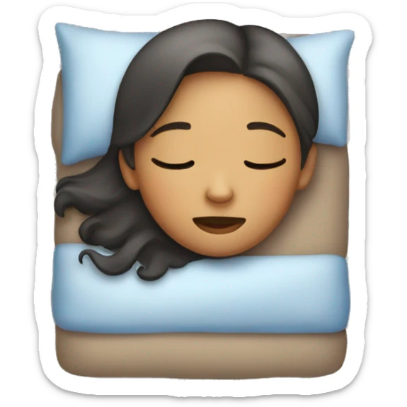 girl sleeping sticker