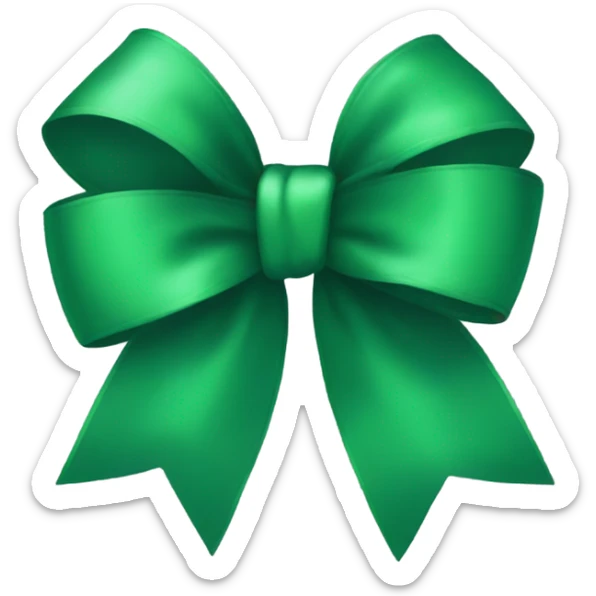 green bow sticker