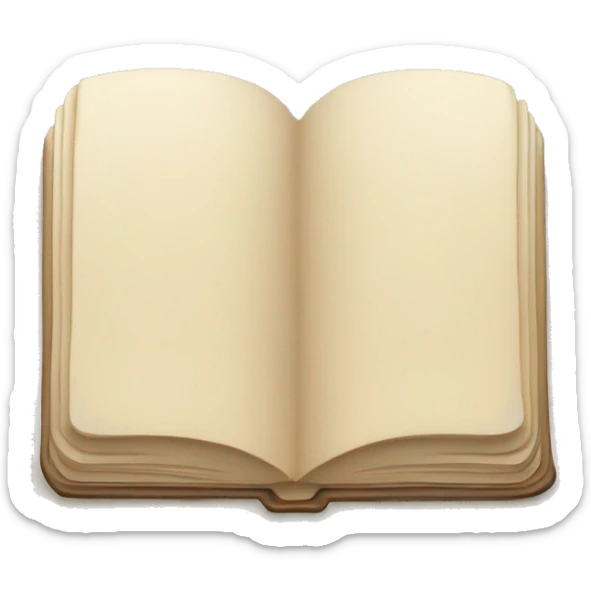 Light beige Book sticker