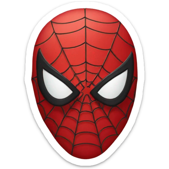 Spiderman mask sticker