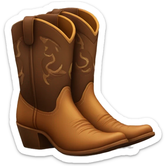 cowboy boots sticker
