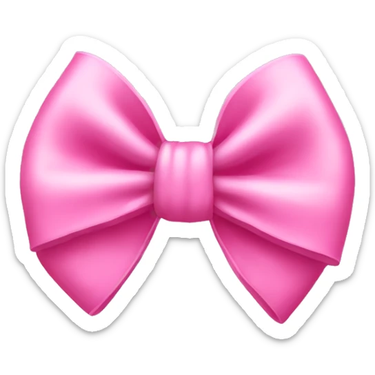 pink bow sticker