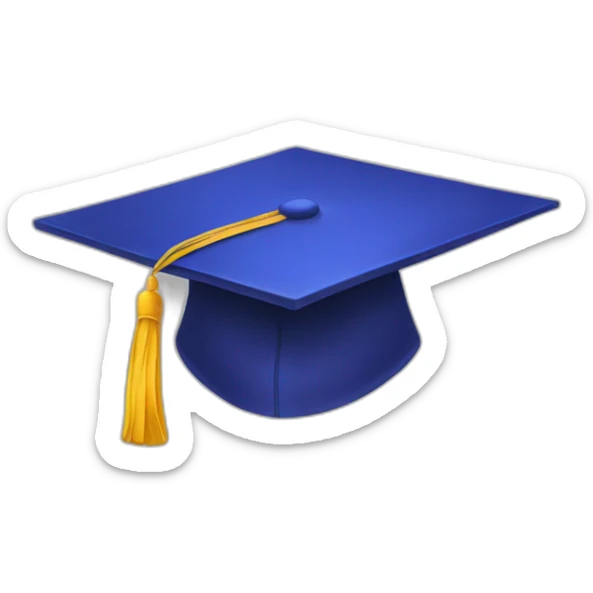 graduation cap sticker
