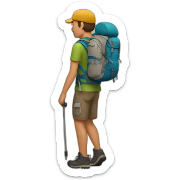 hiking sticker