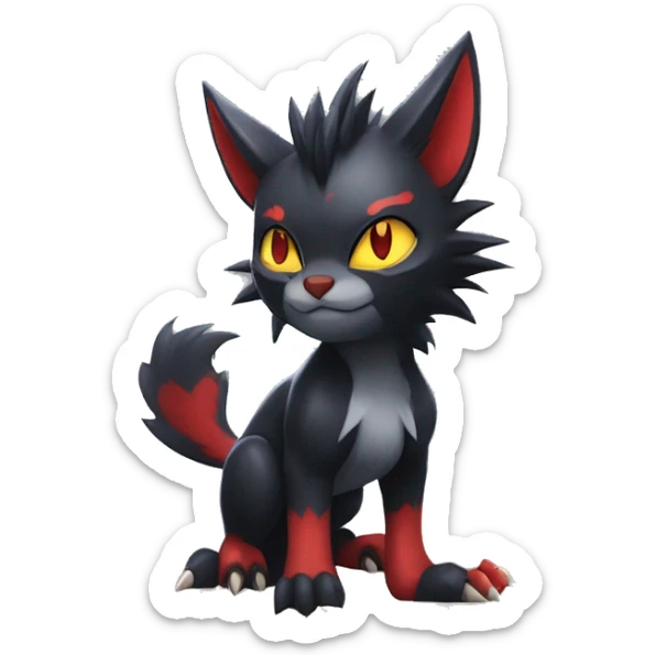  Kawaii Edgy Cool Beautiful Nargacuga-Torracat-Litten-Zorua-Zoroark full body sticker