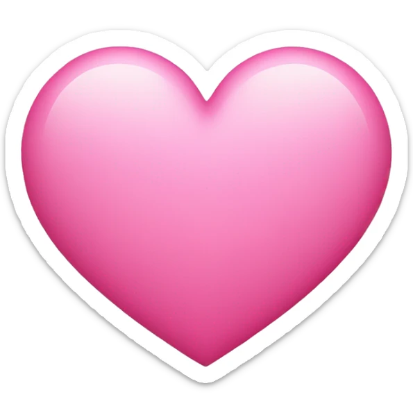 pink heart sticker
