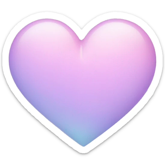 pastel heart sticker