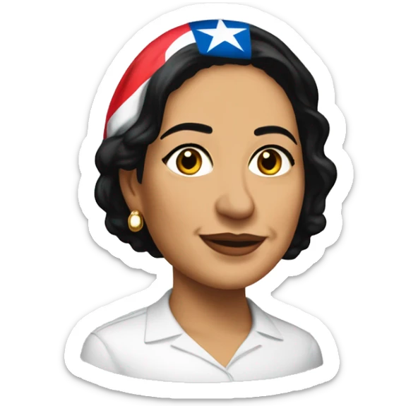 Mariana Bracetti Cuevas was a patriot and leader of the Puerto Rico independence movement. sticker
