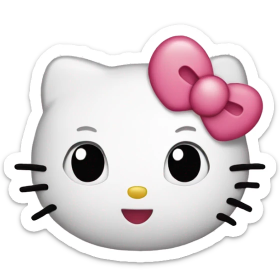 Hello kitty heart  sticker