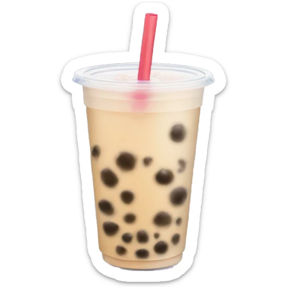 Bubble tea sticker