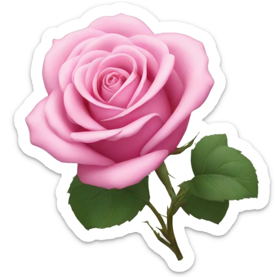 Pink rose sticker