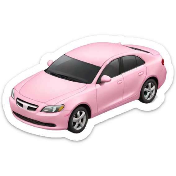 light pink car sticker