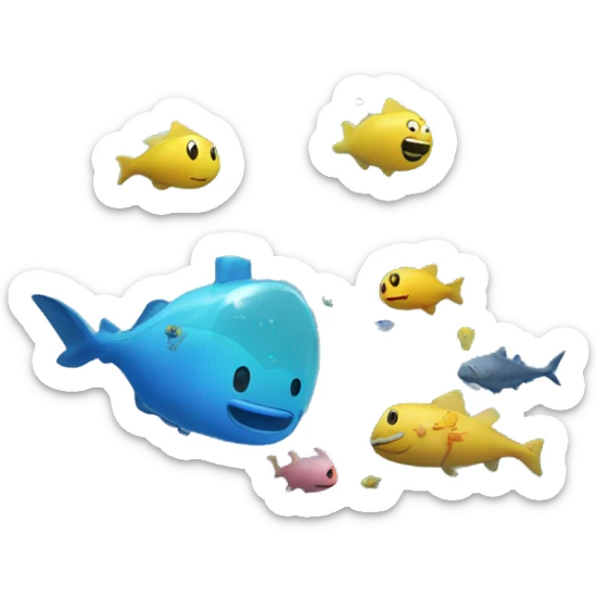 plastics under the ocean sticker