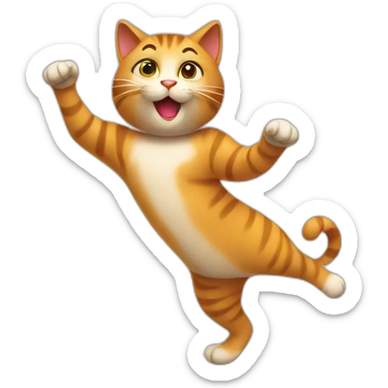 dancing cat sticker